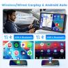 Roinvou 2+64G Android CarPlay Stereo for 2014-2019 Ford Escape, Built-in Wireless CarPlay Radio with Android Auto, 9'' Touch Screen in-Dash GPS Navigation Support Mirror Link BT FM RDS AHD DSP view 3