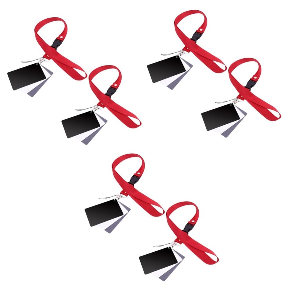 HOMSFOU 6sets Portable Balance Card Exposure Reference for Photographers Colors Photography Lighting Accessory