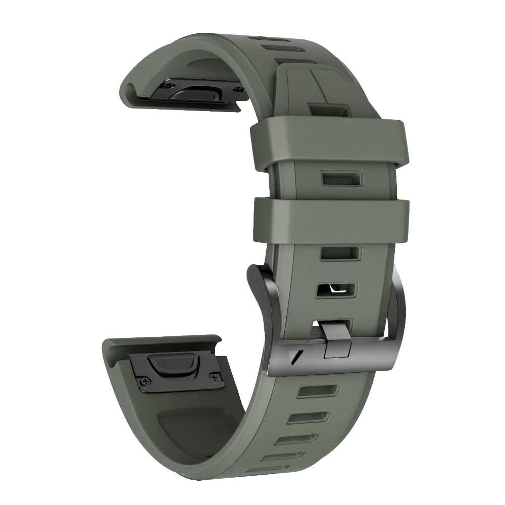 EPANO 22 26MM Quick Release Silicone Watchband Strap For Garmin Fenix 7 7X 6 6X Pro 5 5X Plus 935 3HR Mk2 MK1 EasyFit Smart Wirstbands (Color : F, Size : 26mm Fenix 3 HR D2)