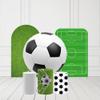 Ellteecz Kids Football Soccer Birthday Party Round Backdrop Cover Dia6ft Circle Background Stand Stretchy Fabric Covers for Boys Baby Shower Festa Parties Banquets Decorations view 2