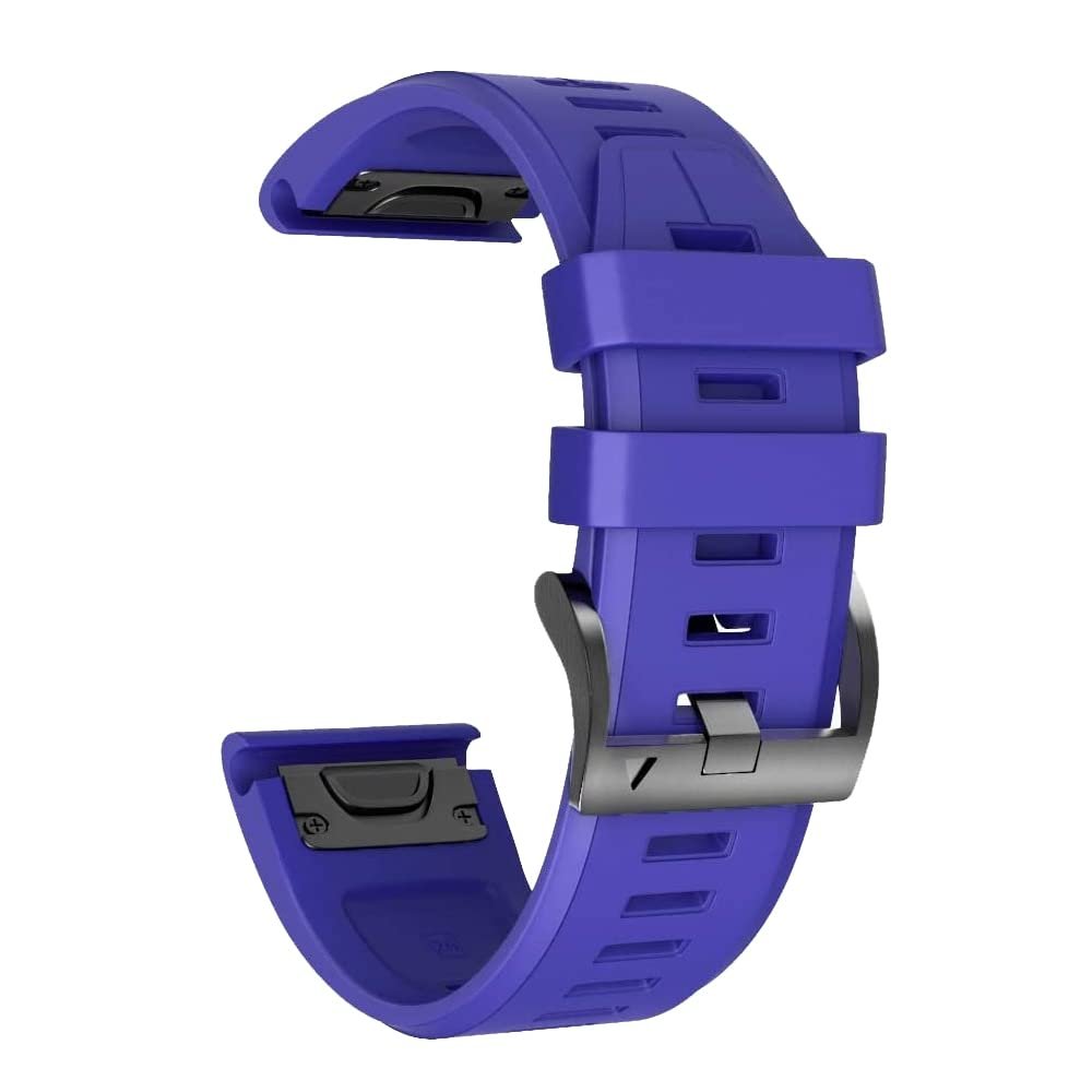 EPANO 22 26MM Quick Release Silicone Watchband Strap For Garmin Fenix 7 7X 6 6X Pro 5 5X Plus 935 3HR Mk2 MK1 EasyFit Smart Wirstbands (Color : G, Size : 26mm width)