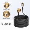 Anina NMO Antenna Magnetic Base Mount 16.4 FT RG58 Coaxial Cable PL-259 Plug with NMO Antenna Mount Cap, 16ft Coax Cable NMO to PL259 RG58 Coaxial Wire, NMO Rain Cap for VHF/UHF Antenna view 2