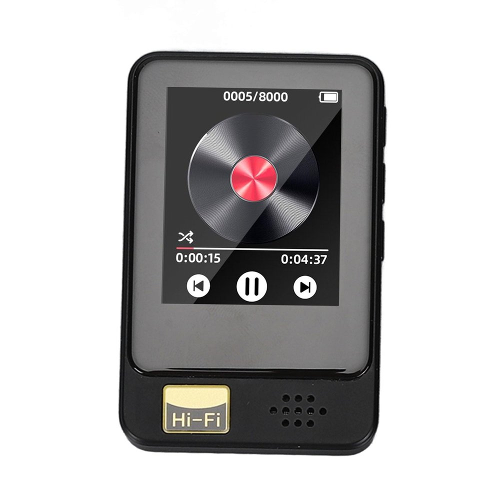 5.0 MP3 Music Player, HiFi Lossless Sound, Touch Screen, Portable, Recording, Alarm Clock, Calendar, for Work, Sports (with 32G Small Memory Card)