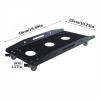 FATALE Computer Tower Stand Under Desk PC Stand, Metal CPU Rack Cart, Mobile PC Case Stand with Locking Casters, Fits Most Gaming PC Cases Computer Stand ( Color : Black ) view 2