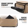 Cwatcun Camera Shoulder Bag Compact Camera Case, Small Waterproof Camera Messenger Bag with Tripod Holder, Travel Photography Bag for Canon, Nikon, Sony, Fuji DSLR/SLR/Mirrorless Camera, Lens view 4