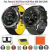AXPTI 2 26mm Quickfit Watch Strap For Garmin Fenix 6 6X Pro 5X 5 Plus 3HR Enduro Descent Mk1 MK2i D2 Band Silicone Wristband P (Color : L, Size : 26 Width) view 2