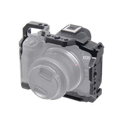 BGNing R50 Camera Cage Rig for EOS R50 Cage Aluminum Video Rig 1/4" 3/8" Thread Holes Cold Shoe Mount Protective Frame DSLR Camera Stabilizer