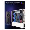 ARrase Computer Case,Tempered Glass with Full Sides,5 Fans,Supports ATX/M-ATX/ITX,Supports Water Cooling,Suitable for Office and Gaming (Color : Style 2), 18648 view 4