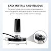 Anina Adjustable NMO Antenna Lip Mount Bracket with UHF RG58 Coaxial Cable, Dual Band Antenna Magnetic Base PL259 Coax Wire with Mount Cap view 3