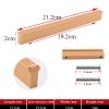ELTOX 1Pcs Rose Gold Black Handle Modern Minimalist Kitchen Cabinet Drawer Aluminum Profile Wardrobe Bathroom (Color : Rose Gold) view 2