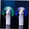 HOMSFOU 2pcs Shiny Handheld Fan Fan for Laptop Rechargeable Table Portable Personal Cooler for Office Home view 2