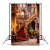10x15ft Castle Backdrop Castle Interior Luxurious Stairs Photography Background Kids Birthday Party Adults Portraits Decoration Supplies Photo Booth Props view 1