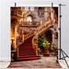 10x15ft Castle Backdrop Castle Interior Luxurious Stairs Photography Background Kids Birthday Party Adults Portraits Decoration Supplies Photo Booth Props view 3