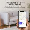 CHZHVAN Key Finder, Wallet Tracker Works with Apple Find My (iOS only), Replaceable Battery, Water-Resistant, Bluetooth Item Finder for Bags, Luggage, Backpack, 2 Pack White view 4