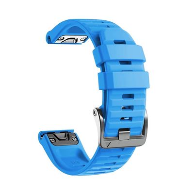 BRART 26 22MM Official Silicone Quick Release Watchband Strap For Garmin Fenix 7 7X 6 6X Pro 5 5X Plus 3HR D2 Watch Easyfit Wriststrap (Color : B, Size : 26mm width)