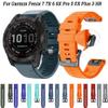 BRART 26 22MM Official Silicone Quick Release Watchband Strap For Garmin Fenix 7 7X 6 6X Pro 5 5X Plus 3HR D2 Watch Easyfit Wriststrap (Color : B, Size : 26mm width) view 2