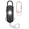 Softvox Personal Alarm for Women Girls, Loud Siren, 2 in 1 Light, Safe Sound Alarm, Double Speakers Help Kids, Elderly Emergency Call-Black view 1