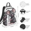 ALLiYa Grey Rat Printed Travel Laptop Backpack Waterproof Lightweight Foldable Backpack Bag Lightweight Backpack Women For Travel view 4