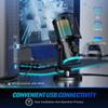 FIFINE Gaming PC Microphone, USB Streaming Microphone with Game Chat Balance, Computer Condenser Desktop RGB Mic with Mute Button, Noise Cancellation for Podcast/Twitch/Discord-AMPLIGAME AM6 view 4