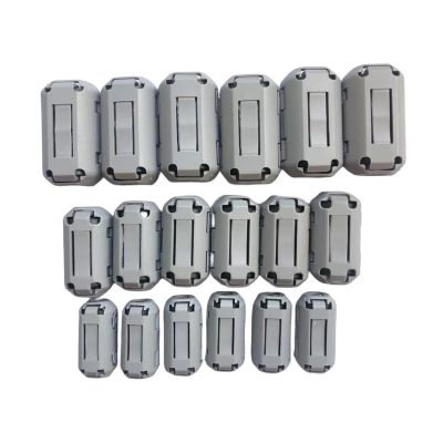 Electronics Filter Ferrite Core Ferrite Clamps Ferrite Clips Inner Diameter 0.14inch(3.5mm) for Diameter 3-4mm Cables Black or Grey,12pcs/lot (Grey)