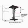 VIVIDSTORM Heavy Duty Adjustable Projector Mounting Kit with Deep Space Gray Color, VDAPMK-G view 3