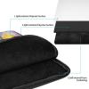 NONHAI Iris Flower Butterfly Laptop Sleeve Case 10 inch Laptop Bag Shockproof Protective Notebook Case Computer Carrying Bag Case, Black view 3