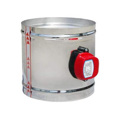 201Stainless Steel 12V/24V/22V Motorized Damper Solenoid Valve 4/5/6/8 inch Air Duct Vent 63/76/80/100/125/150/200/250 mm (Color : DC12V, Size : OD 80mm)
