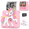Careenoah Kids Instant Camera Lilac and Pink, Extra 6 Rolls Thermal Photo Paper view 3