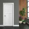 28 X 84 Inch Barn Door Slab, White Barn Doors, Modern Interior Sliding Doors, Real Primed DIY Slab Door, Pre-Drilled Ready to Assemble, Anti-Deformation, Moisture-Proof, T-Style view 4