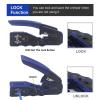 LYAART RJ45 Pass Through Crimper Tool, Ethernet Crimper EZ Network Crimping Tool Wire Stripper Cutter for Cat6a Cat5 view 4