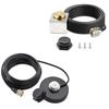 Anina NMO Antenna Magnetic Base Mount 16.4 FT RG58 Coaxial Cable PL-259 Plug with NMO Antenna Mount Cap 3/4 Inch Hole Mount NMO L Shape Stainless Steel Bracket RG58 Coax Cable NMO to PL259 Rain Cap view 1
