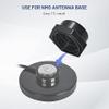 Anina NMO Antenna Magnetic Base Mount 16.4 FT RG58 Coaxial Cable PL-259 Plug with NMO Antenna Mount Cap 3/4 Inch Hole Mount NMO L Shape Stainless Steel Bracket RG58 Coax Cable NMO to PL259 Rain Cap view 2