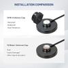 Anina NMO Antenna Magnetic Base Mount 16.4 FT RG58 Coaxial Cable PL-259 Plug with NMO Antenna Mount Cap 3/4 Inch Hole Mount NMO L Shape Stainless Steel Bracket RG58 Coax Cable NMO to PL259 Rain Cap view 3