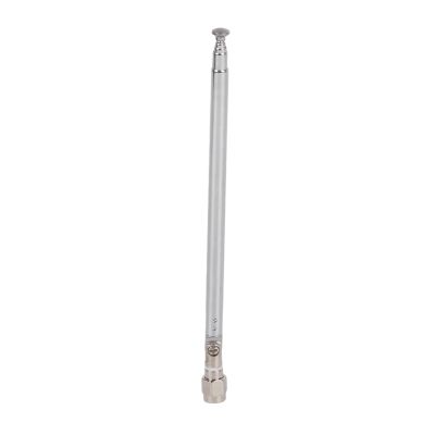 NDNCZDHC Telescopic Antenna, 40MHz-6G SMA Male Connector Silver Alloy Radio Universal Antenna for LimeSDR Radio Communication