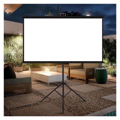 Portable Projector Screen With Stand, 60/72 Inch Theater Screen For Home School Office Church Classroom Backyard, 4:3/16:9 Projection Screens, Sport Events Movies TV Shows Video Games Screen, Easy Ins