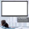Portable Projector Screen With Stand, 60/72 Inch Theater Screen For Home School Office Church Classroom Backyard, 4:3/16:9 Projection Screens, Sport Events Movies TV Shows Video Games Screen, Easy Ins view 4
