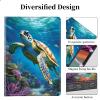 ACWDMKH Amazon Fire Max 11 Tablet case (13th Generation, 2023 Release),PU Leather Slim Folio Stand Multiple Viewing Angles with Auto Wake/Sleep Case for Kindle Fire Max 11 Tablet,Cute Sea Turtle view 2