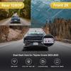 Fitcamx Front 2K+Rear 1080P Dash Cam Adapts for Toyota Crown 2023-2025 XLE Limited Platinum (Gen16), OEM Style, Dual HD Video, Loop Recording, WiFi & APP, Gravity Sensor, Easy to Set, 64GB Card view 2