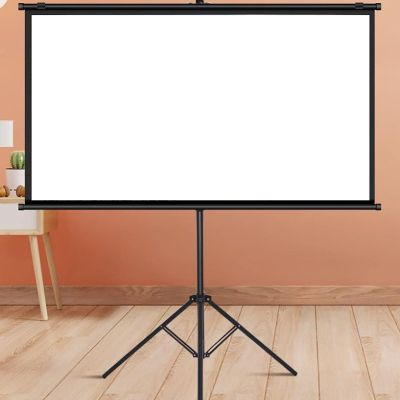 Projector Screen Indoor With Tripod Stand, Portable Mobile Projection Screen For Home Office Backyard Patio, Lightweight Carry Screen For Camping Traveling Party Theater, Easy To Install ( Color : 16: