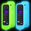 2Pack Climberer Remote Cover for Roku 1st Gen/Pro/Ultra/Express 4K - Buttons 1 & 2 Accessible, Glow-in-The-Dark + Strap view 1