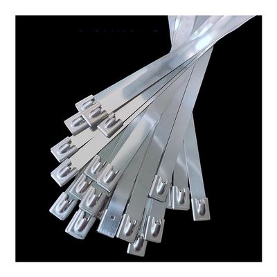 RAMBEX 20Pcs 10mm Stainless Steel Metal Cable Ties, Self-Locking Metal Zip Tie10cm-100cm Long Multifunctional Locking Cable Tie (Color : 10mm(0.39inch), Size : 550mm)