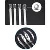 RAMBEX 20Pcs 4.6mm Stainless Steel Metal Cable Ties, Self-Locking Metal Zip Tie100mm-1000mm Long Multifunctional Locking Cable Tie (Color : 4.6mm(0.18inch), Size : 900mm) view 3