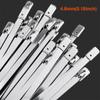RAMBEX 20Pcs 4.6mm Stainless Steel Metal Cable Ties, Self-Locking Metal Zip Tie100mm-1000mm Long Multifunctional Locking Cable Tie (Color : 4.6mm(0.18inch), Size : 900mm) view 4