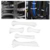 5 Pack Cable Ties Zip,Wraps Set Nylon Wire Cord Fasteners Plastic Cable Ties from Small to Large Heavy Duty Nylon tie Wraps for Organization (white) view 3