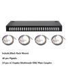 Xunsomten-24 Duplex Multi Mode 48 Port LC-OM2 Rack Mount Enclosure Box + Splice Trays Fiber Cables LC-OM2 Kit, 48 Core LGX Patch Panel Box fits for 19" Racks Cabinet (Include Pigtail & Couplers) view 2