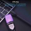 Asixxsix USB Microphone 360 Degree Rotation RGB Indicator Gaming Microphone with Windscreen and Tripod Stand, USB Chip, Metal Condenser Recording, Carbon Steel Material for PC view 3