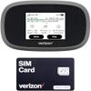 Verizon Wireless Jetpack Inseego MiFi 8800L | Free VPN Mobile Hotspot for Travel | 4G Mobile Portable WiFi | Unlocked Globally | Near 5G Speed up to 1200 Mbps | EVDO-LINK Bundle - Verizon Sim Card view 1