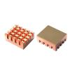 12x13x5mm Pure Copper Heatsink Cooling Fin Radiator Heat Sinks with Thermal Conductive Adhesive Tape for Motherboard GPU Pure Copper Heatsink view 2