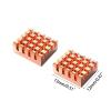 12x13x5mm Pure Copper Heatsink Cooling Fin Radiator Heat Sinks with Thermal Conductive Adhesive Tape for Motherboard GPU Pure Copper Heatsink view 4