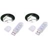 Hemoton 2pcs Led Light Night Lamp for Desk 3 Beads Portable Reading Light Keyboard Lamp Laptop Design view 1